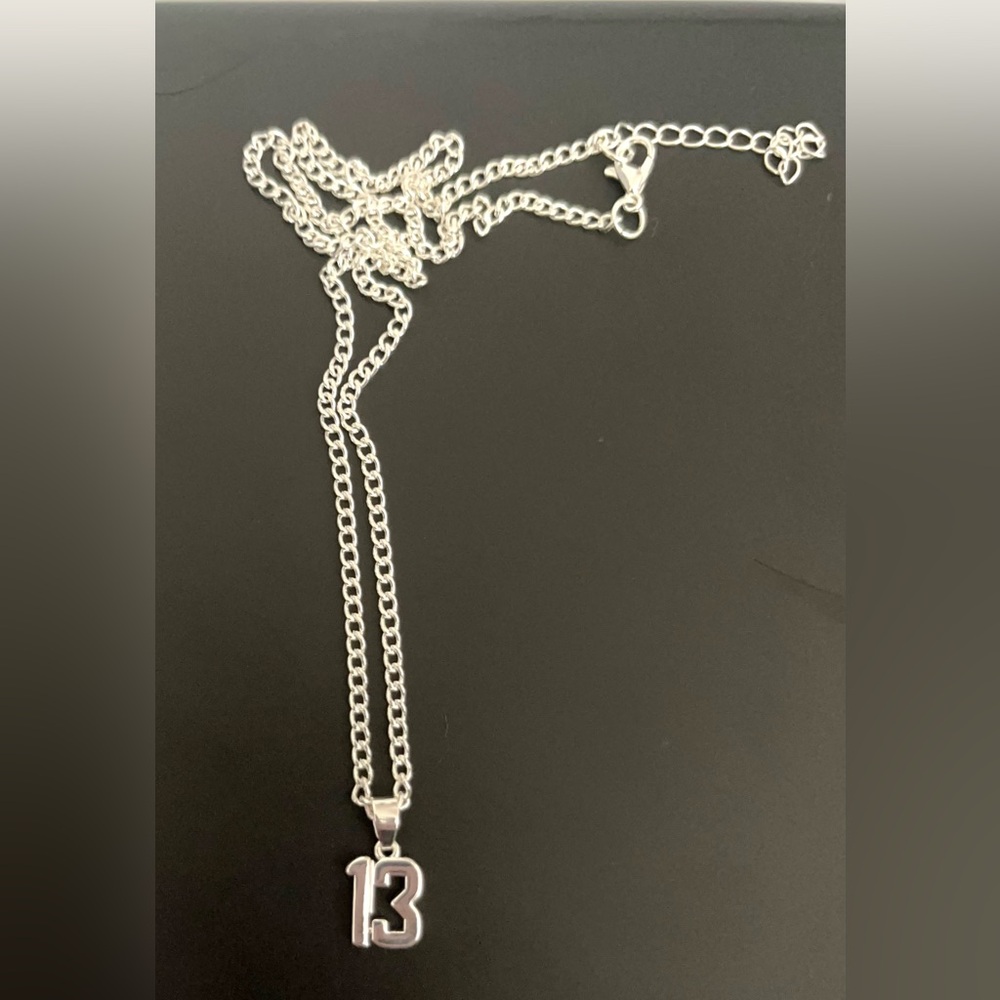 Taylor Swifts 13.  Silver necklace. 21 inches with 3 inch extension